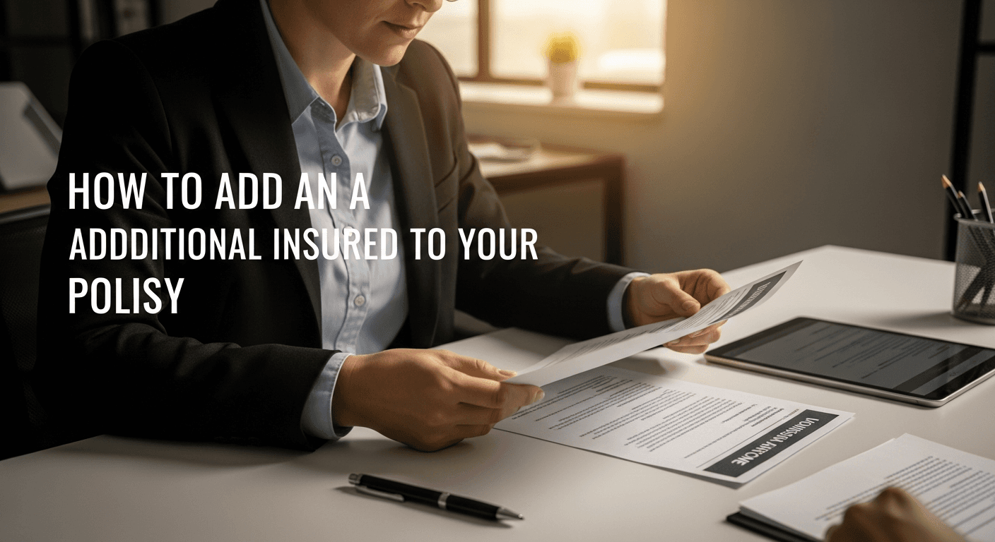 How to Add an Additional Insured to Your Policy